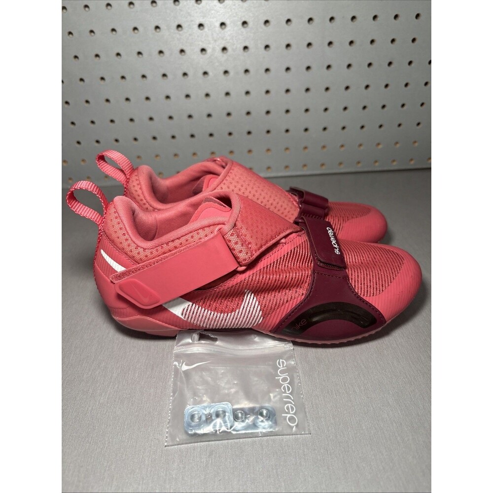 Nike SuperRep Cycling Shoes Womens Sz 6.5  Pink Racing Mesh Cycle CJ0775-669